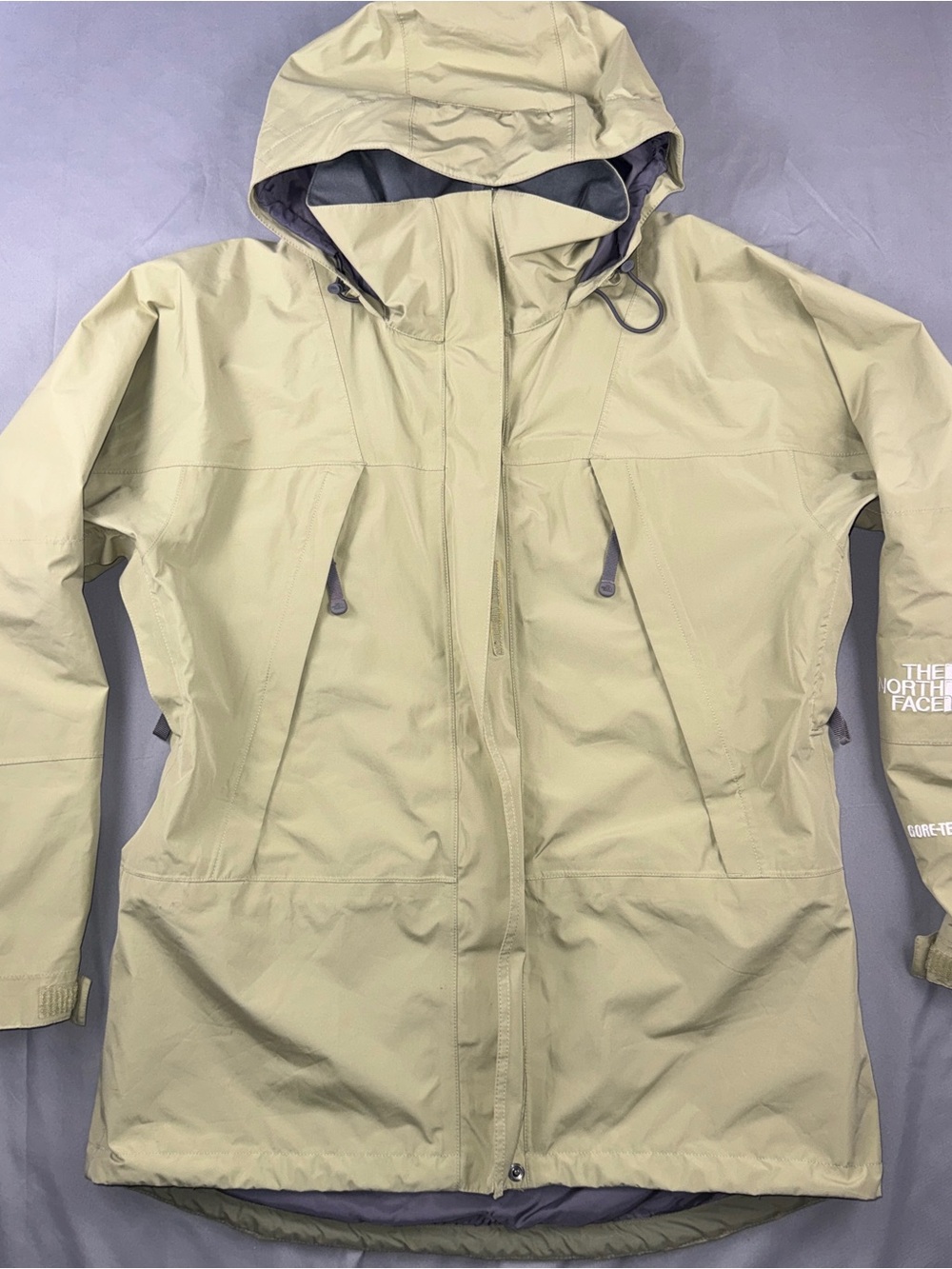 The North Face Jacket Womens Large Green GORE-TEX Hooded Full Zip Waterproof